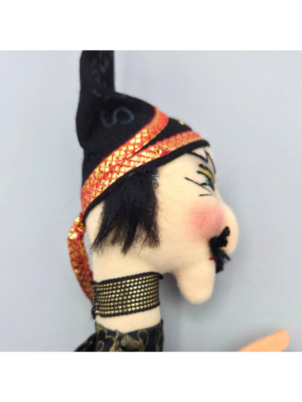 Vintage German Kersa Style Wizard Hand Puppet Felt Magic Hat Simsala Bim Toy - Picture 6 of 10